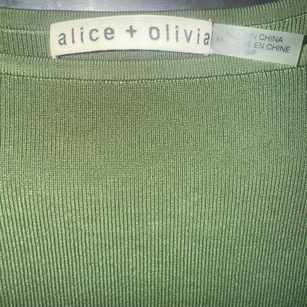 Alice + Olivia Olive Sheer Sleeve Blouse - Picture 4 of 5